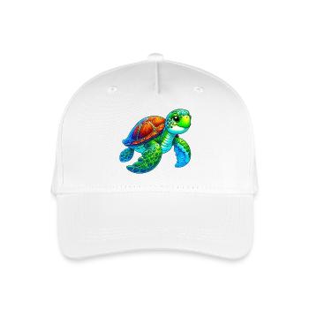 Tortue - Casquette de baseball bio Enfant - blanc - Devant