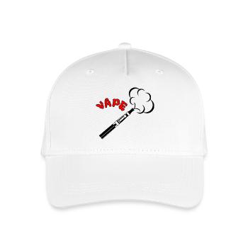 VAPE design with vapor cloud - Organic Kids’ Baseball Cap - white - Front