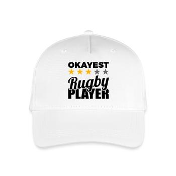 Joueur de rugby - Casquette de baseball bio Enfant - blanc - Devant