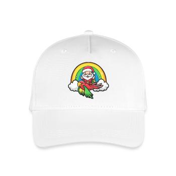 Papagai Weihnachtsmann Weihnachten - Kinder Bio Basecap - Weiß - Vorne