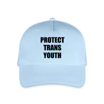 Trans-Jugendliche schützen - Kinder Bio Basecap - Hellblau - Vorne