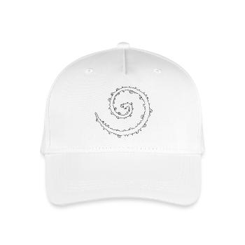 Cybersigilism Spiral - Organic Kids’ Baseball Cap - white - Front