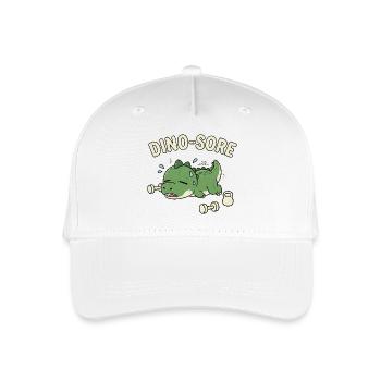 Dino-Quatsch Süßes Fitnessstudio Workout Wunder Dinosaurier - Kinder Bio Basecap - Weiß - Vorne