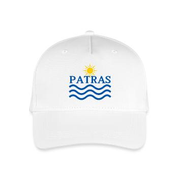 Patras Sun and Waves  - Organic Kids’ Baseball Cap - white - Front