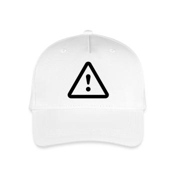 Gefahr Achtung danger - Kinder Bio Basecap - Weiß - Vorne