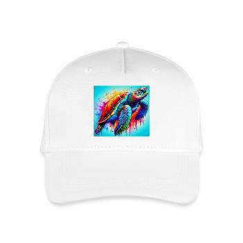 Schildkröte - Kinder Bio Basecap - Weiß - Vorne