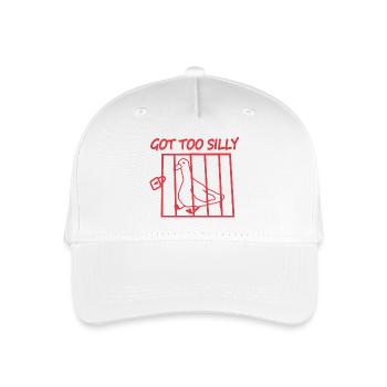 Trop bête d’oiseau dans une cage - Casquette de baseball bio Enfant - blanc - Devant
