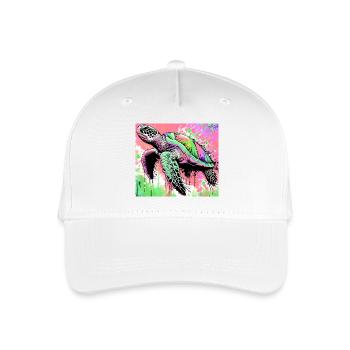 Schildkröte - Kinder Bio Basecap - Weiß - Vorne