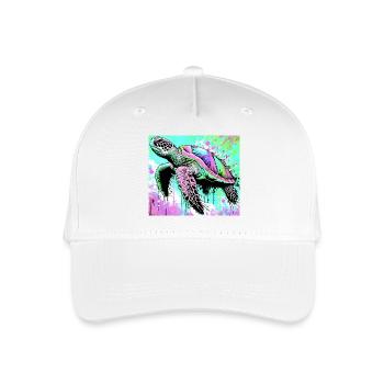 Schildkröte - Kinder Bio Basecap - Weiß - Vorne
