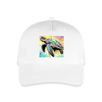 Schildkröte - Kinder Bio Basecap - Weiß - Vorne