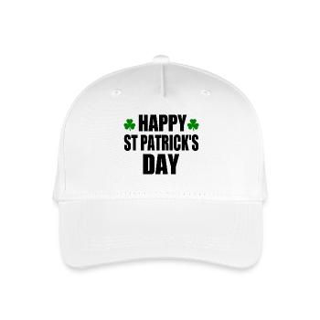 happy st patrick's day - Organic Kids’ Baseball Cap - white - Front
