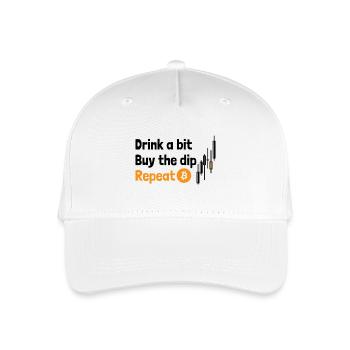 Drink Buy Repeat - Organic Kids’ Baseball Cap - white - Front