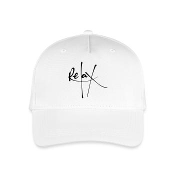 Relax - Kinder Bio Basecap - Weiß - Vorne