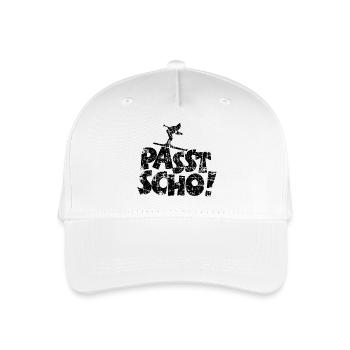 Passt Scho! Après-Ski Wintersport - Kinder Bio Basecap - Weiß - Vorne