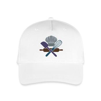 Baking & Pastry Lovers, Baking Tools & Utensils - Organic Kids’ Baseball Cap - white - Front