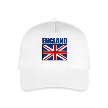 angleterre - Casquette de baseball bio Enfant - blanc - Devant
