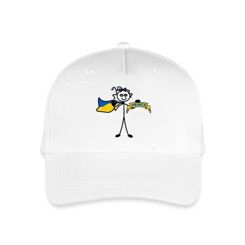 Peace for Ukraine - Organic Kids’ Baseball Cap - white - Front
