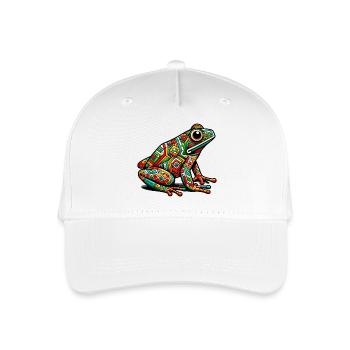 Frosch - Kinder Bio Basecap - Weiß - Vorne