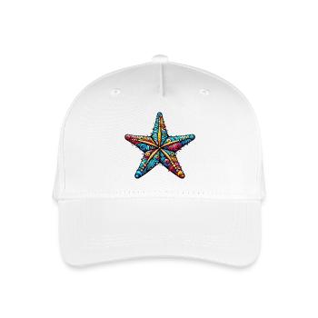 Seestern - Kinder Bio Basecap - Weiß - Vorne