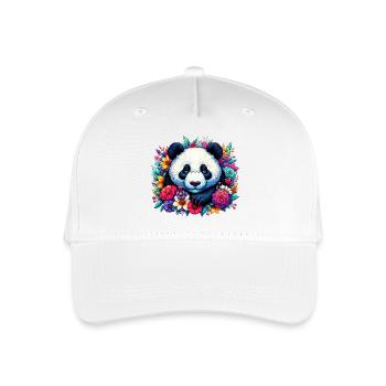 Panda - Kinder Bio Basecap - Weiß - Vorne