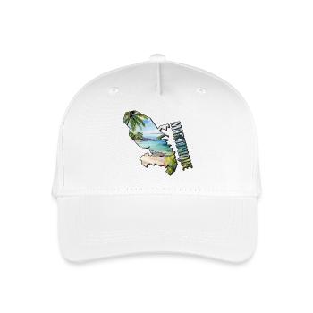 Aquarell Landkarte Martinique - Kinder Bio Basecap - Weiß - Vorne