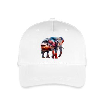 Elephant - Organic Kids’ Baseball Cap - white - Front