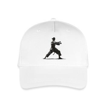 Karatéka féminine - Casquette de baseball bio Enfant - blanc - Devant