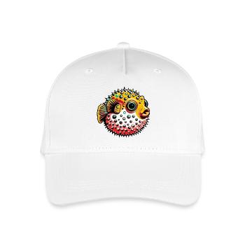 Kugelfisch - Kinder Bio Basecap - Weiß - Vorne