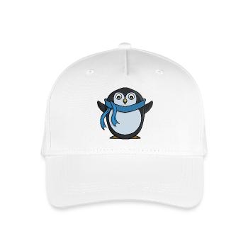 Niedlicher Pinguin - Kinder Bio Basecap - Weiß - Vorne