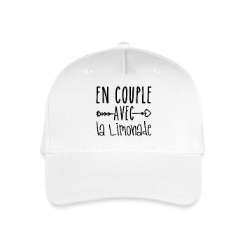 En Couple avec Limonade, cadeau Fans de Limonade - Casquette de baseball bio Enfant - blanc - Devant