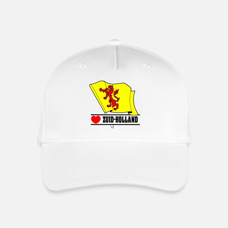 Drapeau Hollande-Méridionale coeur HOLLANDE-MÉRIDIONALE - Casquette de baseball bio Enfant - blanc
