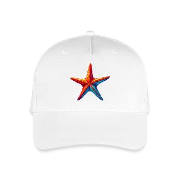 Seestern - Kinder Bio Basecap - Weiß - Vorne