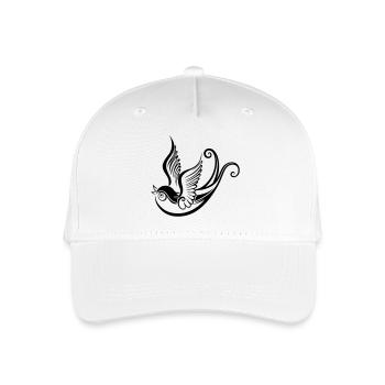Oiseau tribal ornement tatouage style hirondelle - Casquette de baseball bio Enfant - blanc - Devant