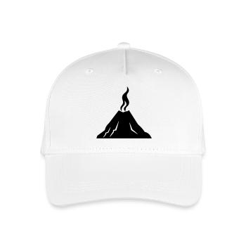 volcano - Organic Kids’ Baseball Cap - white - Front