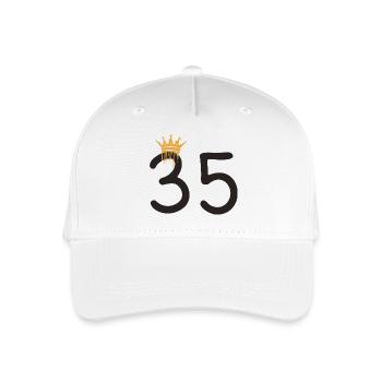 35 - Kinder Bio Basecap - Weiß - Vorne