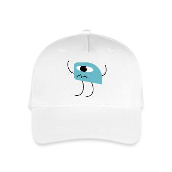 Cute little monster cyclops design - Organic Kids’ Baseball Cap - white - Front