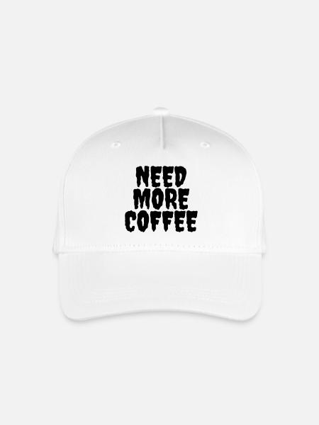 Need more coffee - Organic Kids’ Baseball Cap - white