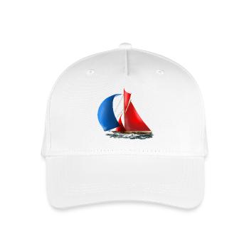 Segelboot - Kinder Bio Basecap - Weiß - Vorne
