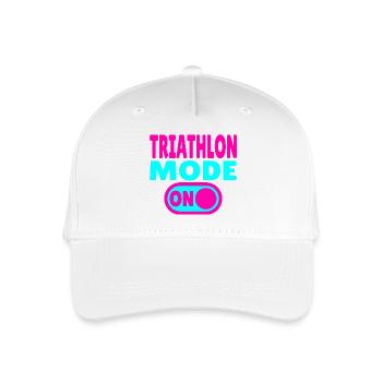 Modalità Triathlon ON - Gara ciclistica di nuoto - Cappellino da baseball ecologico per bambini - bianco - Fronte