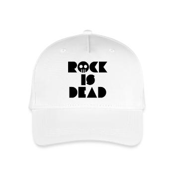 Rock is Dead - Organic Kids’ Baseball Cap - white - Front