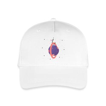 Planet am Haken (1/3) - Kinder Bio Basecap - Weiß - Vorne