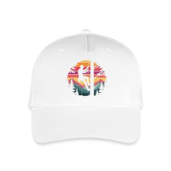 Grimpeurs dans la forêt du couchant de soleil - Casquette de baseball bio Enfant - blanc - Devant