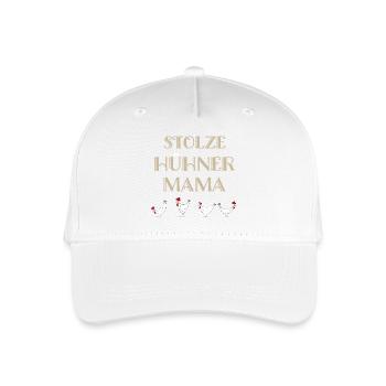 Hühner Fans -  Hahn - Gockel - Seidenhuhn - Bio - Kinder Bio Basecap - Weiß - Vorne