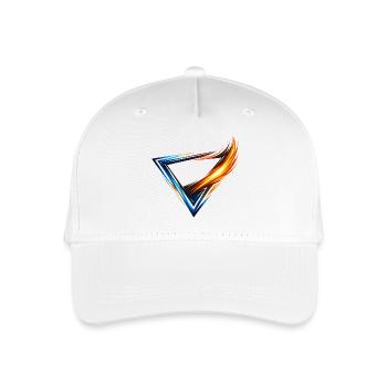Leotard Design Triangle Blue Orange Dynamic Style - Organic Kids’ Baseball Cap - white - Front