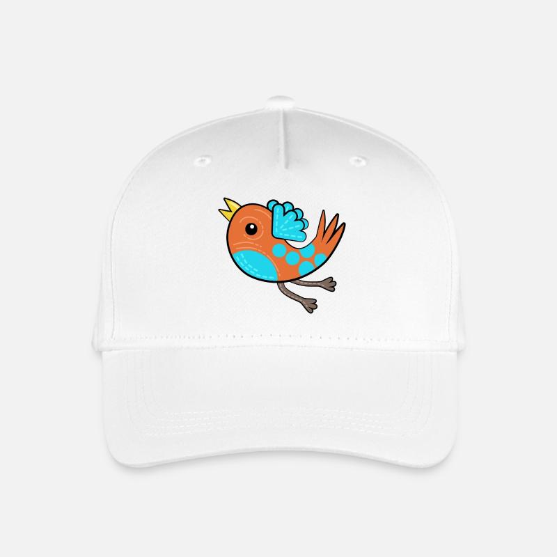 Petit Oiseau Orange - Casquette de baseball bio Enfant - blanc