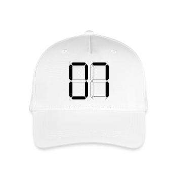NUMMER 07 Null Sieben Geburtstag Geschenk Digital - Organic Kids’ Baseball Cap - white - Front