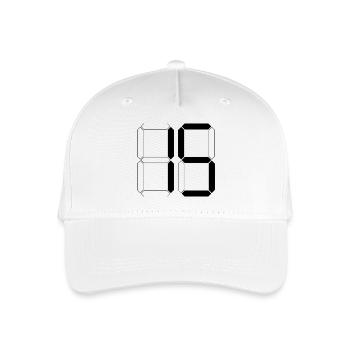 NUMBER 15 Fifteen Birthday Gift Digital - Organic Kids’ Baseball Cap - white - Front