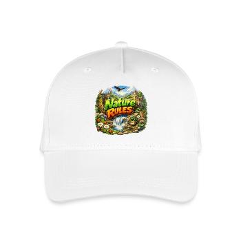 Nature Rules Wildlife Adventure - Organic Kids’ Baseball Cap - white - Front