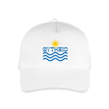 Gytheio Sun and Waves - Organic Kids’ Baseball Cap - white - Front