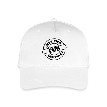 Papa - Organic Kids’ Baseball Cap - white - Front